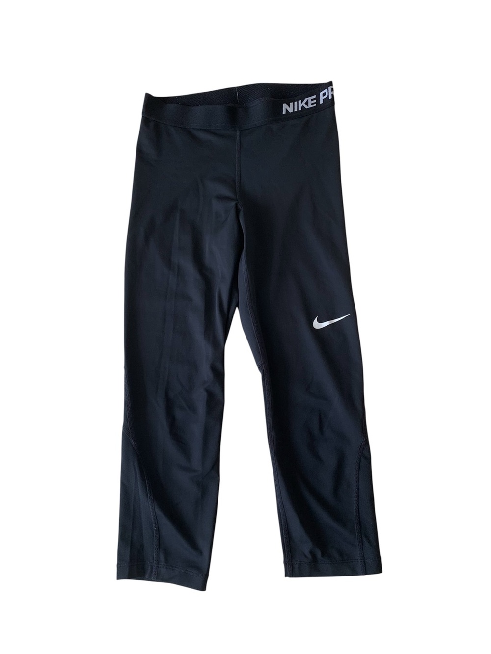 Nike Pro Women’s Cropped Leggings Black Size S Athletic Workout